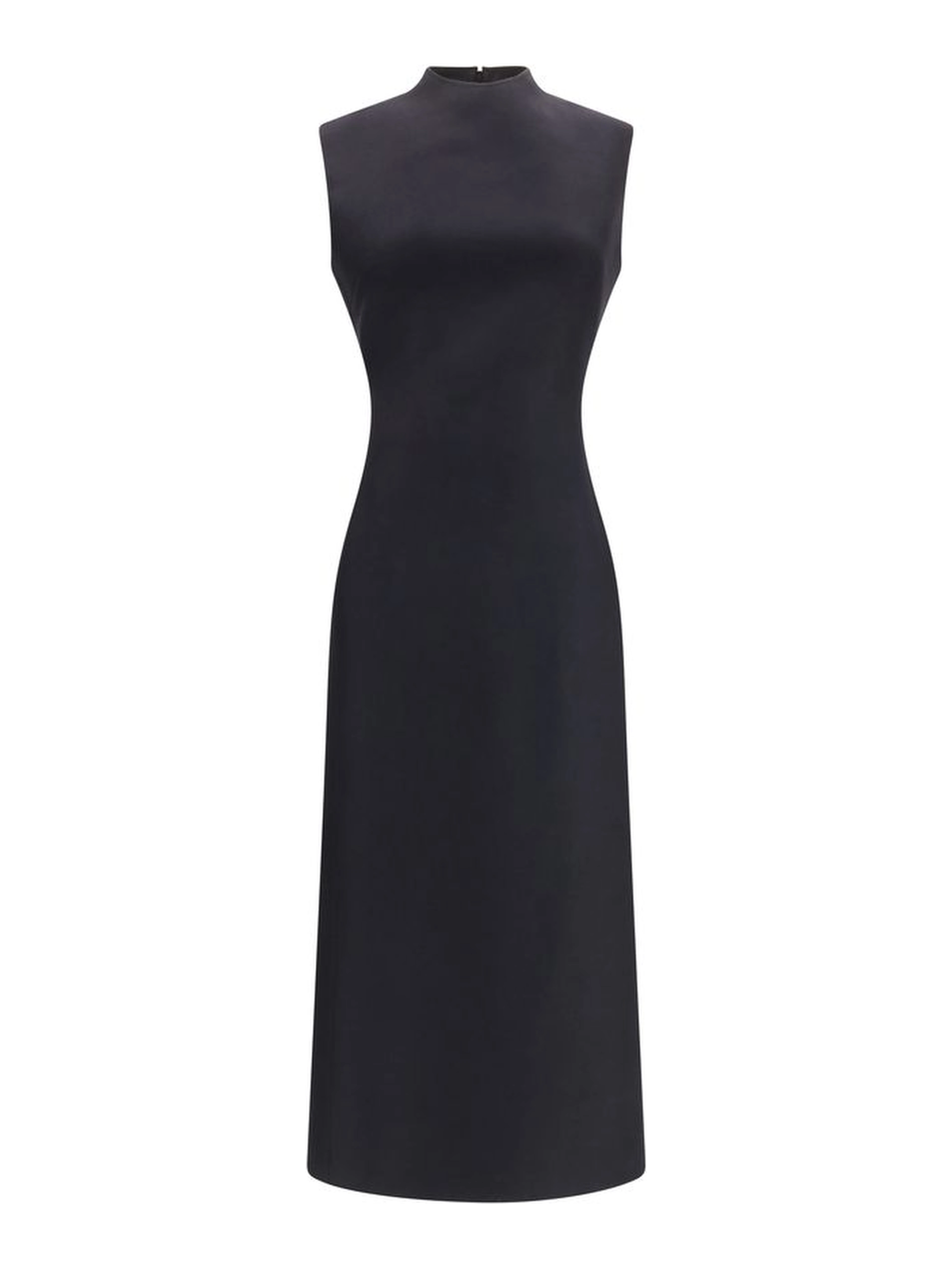 Black Wool Oves Aries Casual Dress