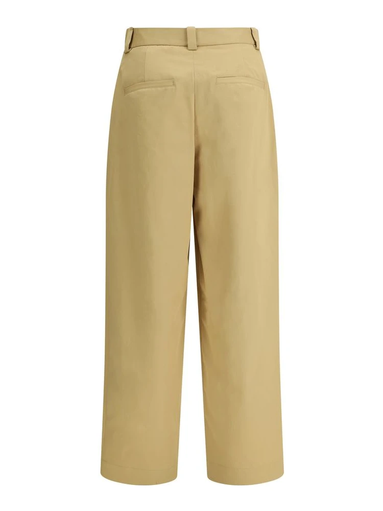 Beige Cotton Casual Pants alternative