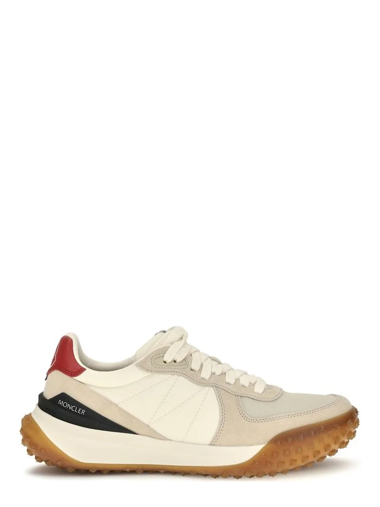 Beige Polyamide Athletic Sneakers