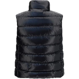 Black Polyamide Sleeveless Jacket