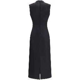 Black Wool Oves Aries Casual Dress