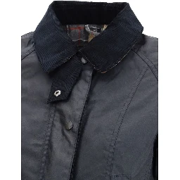 Blue Cotton Shell Jacket