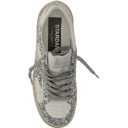 Gray Calf Leather Bos Taurus Low Top Sneakers