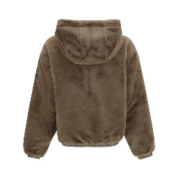 Brown Faux Fur Sweatshirt
