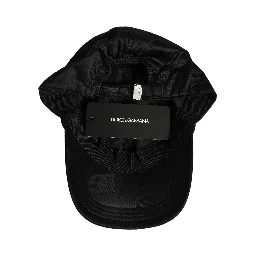 Men Black DG Monogram Baseball Capello Hat