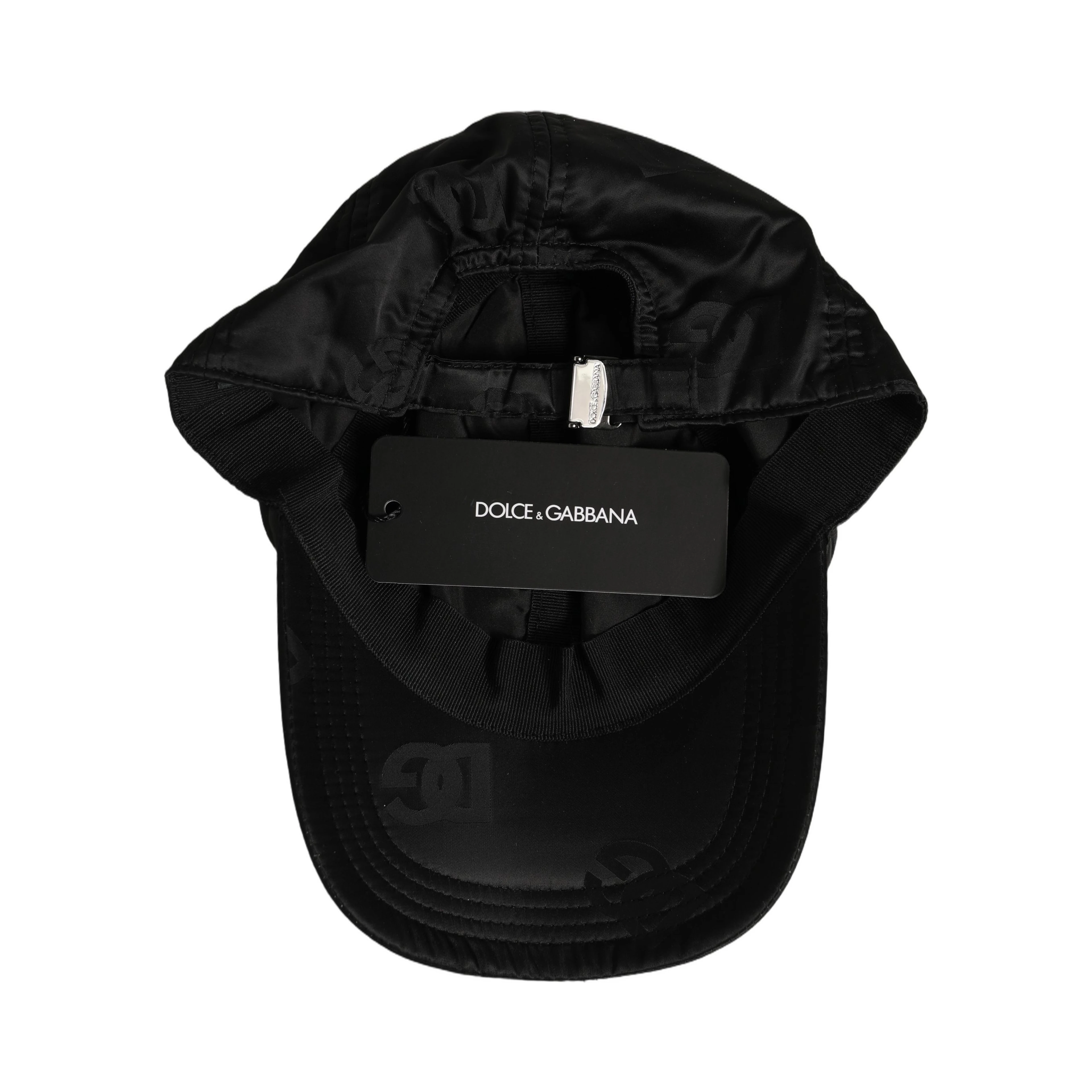 Men Black DG Monogram Baseball Capello Hat