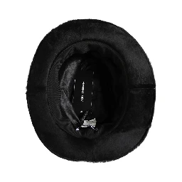 Men Black Classic Wide Brim Fedora Capello Hat