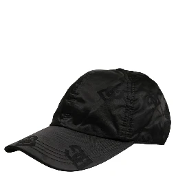 Men Black DG Monogram Baseball Capello Hat