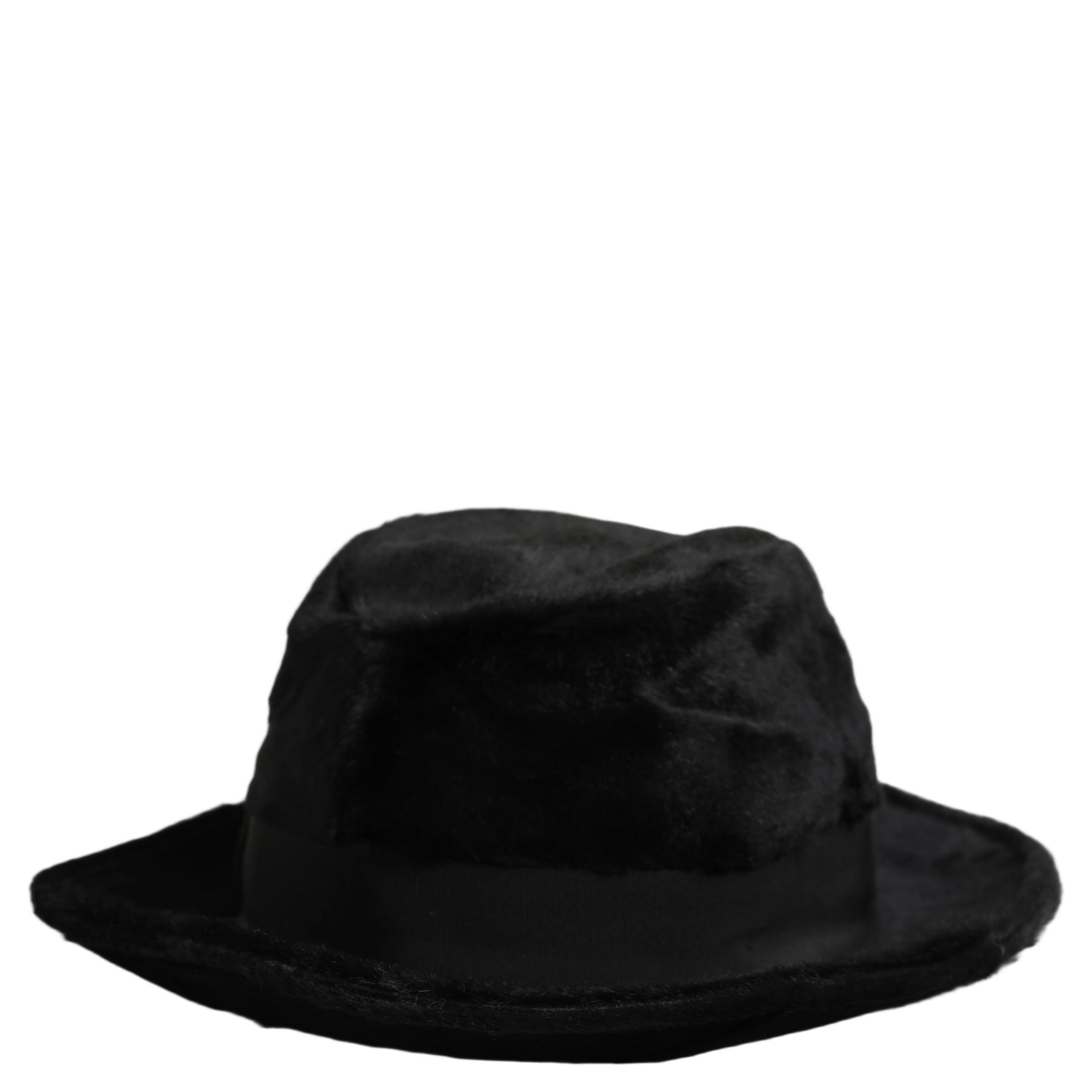Men Black Classic Wide Brim Fedora Capello Hat