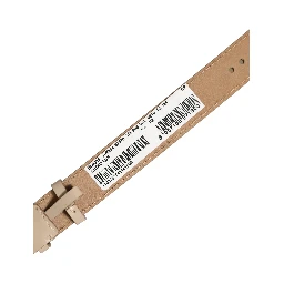 Beige Calfskin Leather Gold Buckle Belt Strap Bracelet