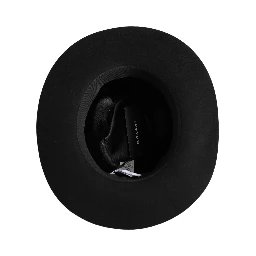 Men Black Classic Wide Brim Fedora Capello Hat
