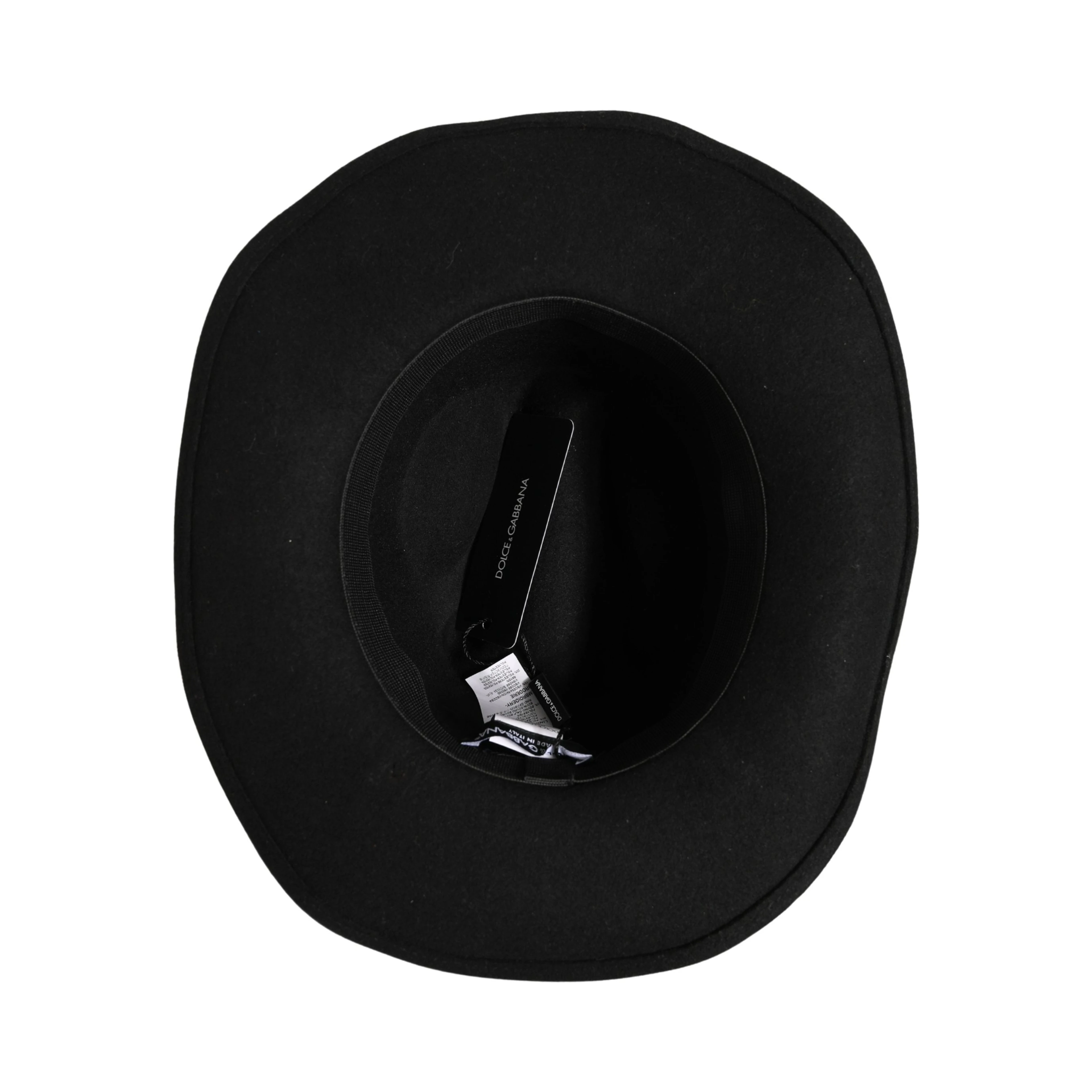 Men Black Classic Wide Brim Fedora Capello Hat
