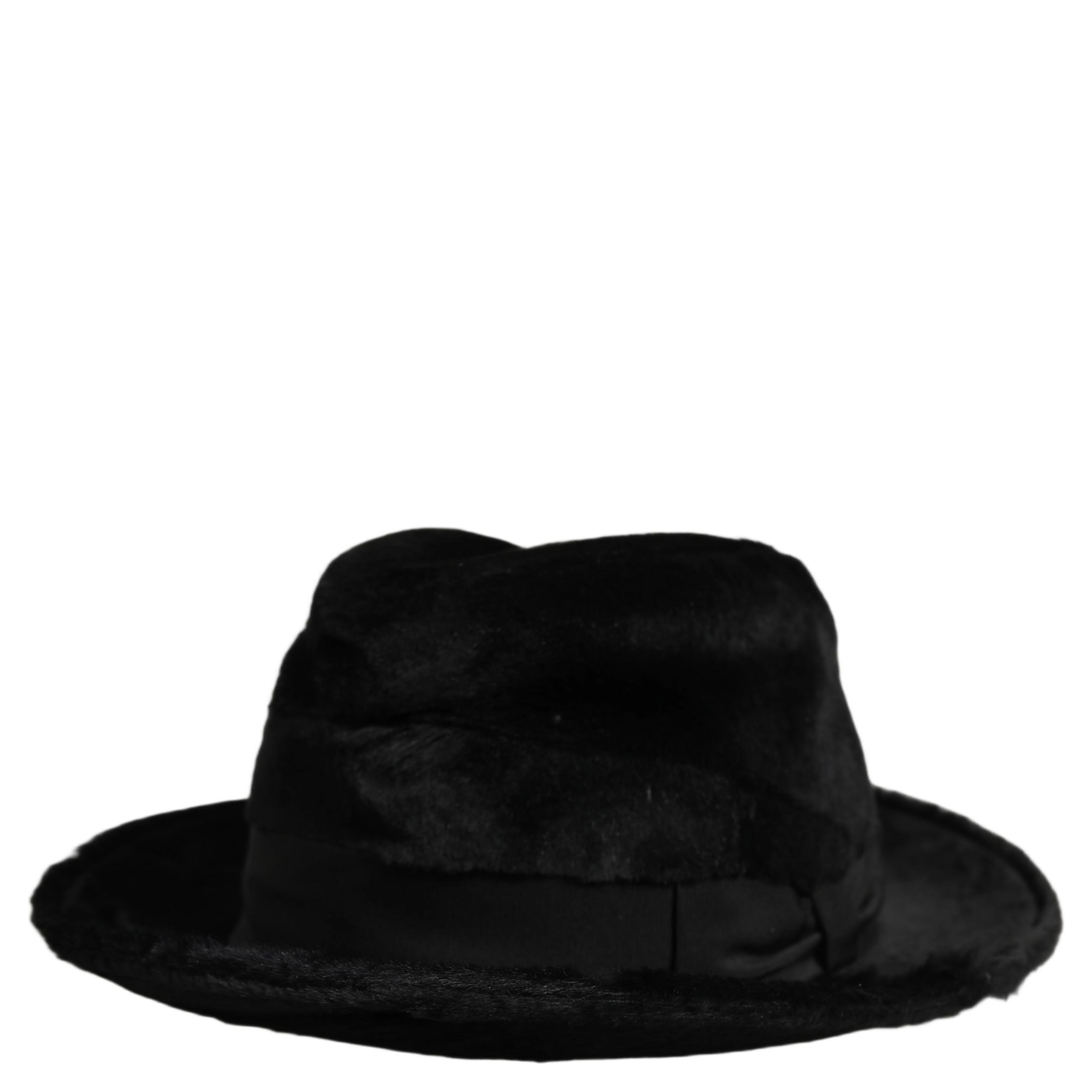 Men Black Classic Wide Brim Fedora Capello Hat