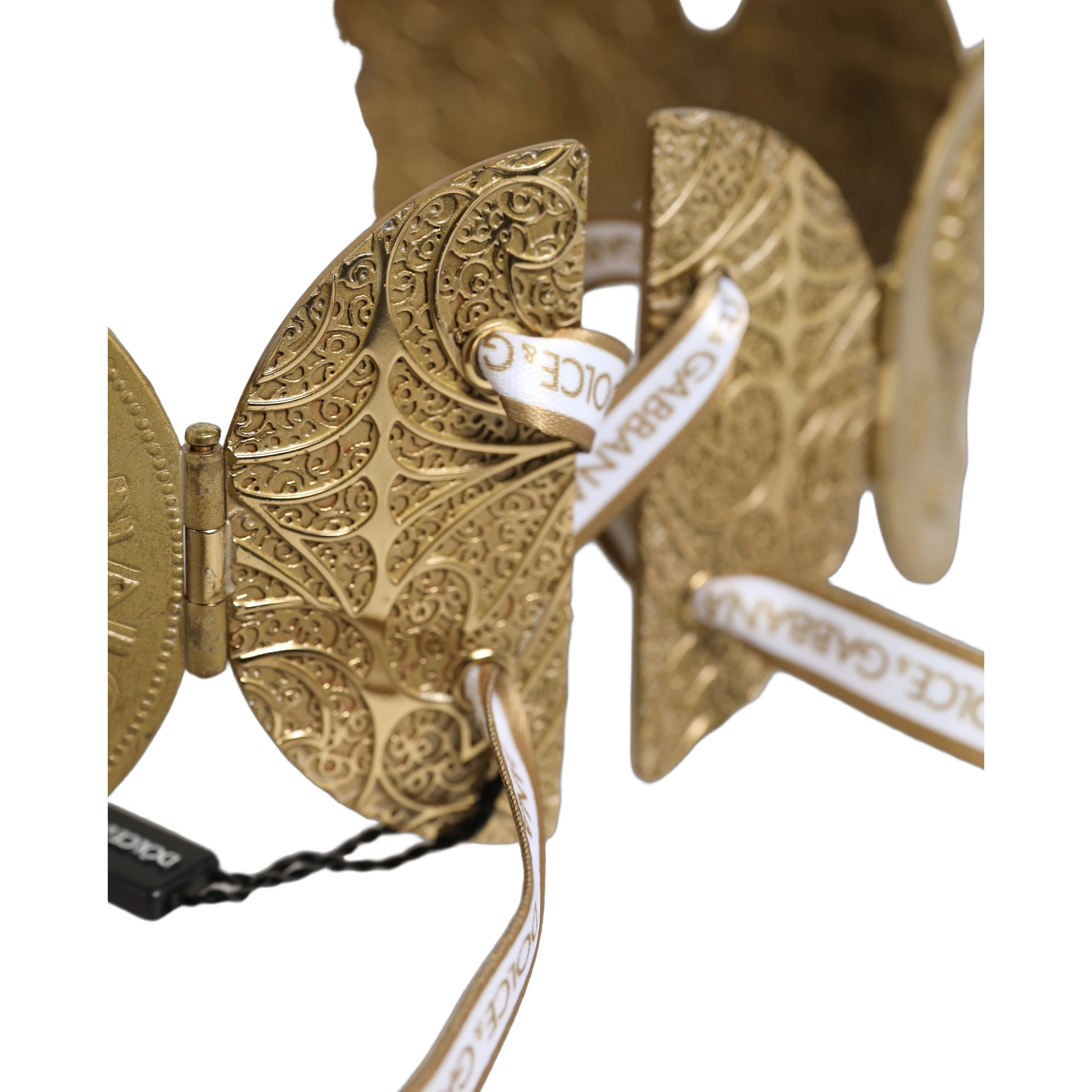 Gold Tone Brass Coin Metal Waist Cintura Belt