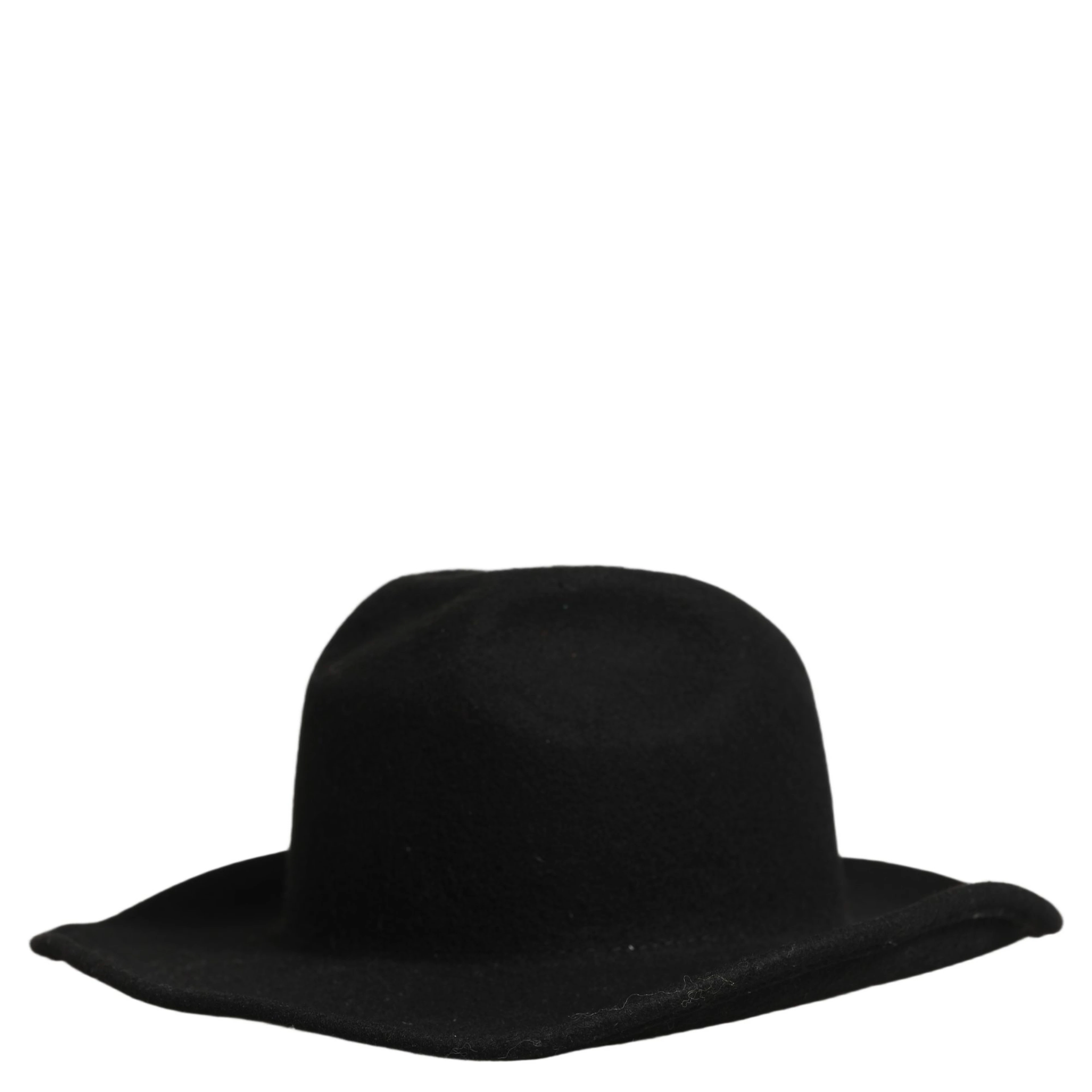 Men Black Classic Wide Brim Fedora Capello Hat