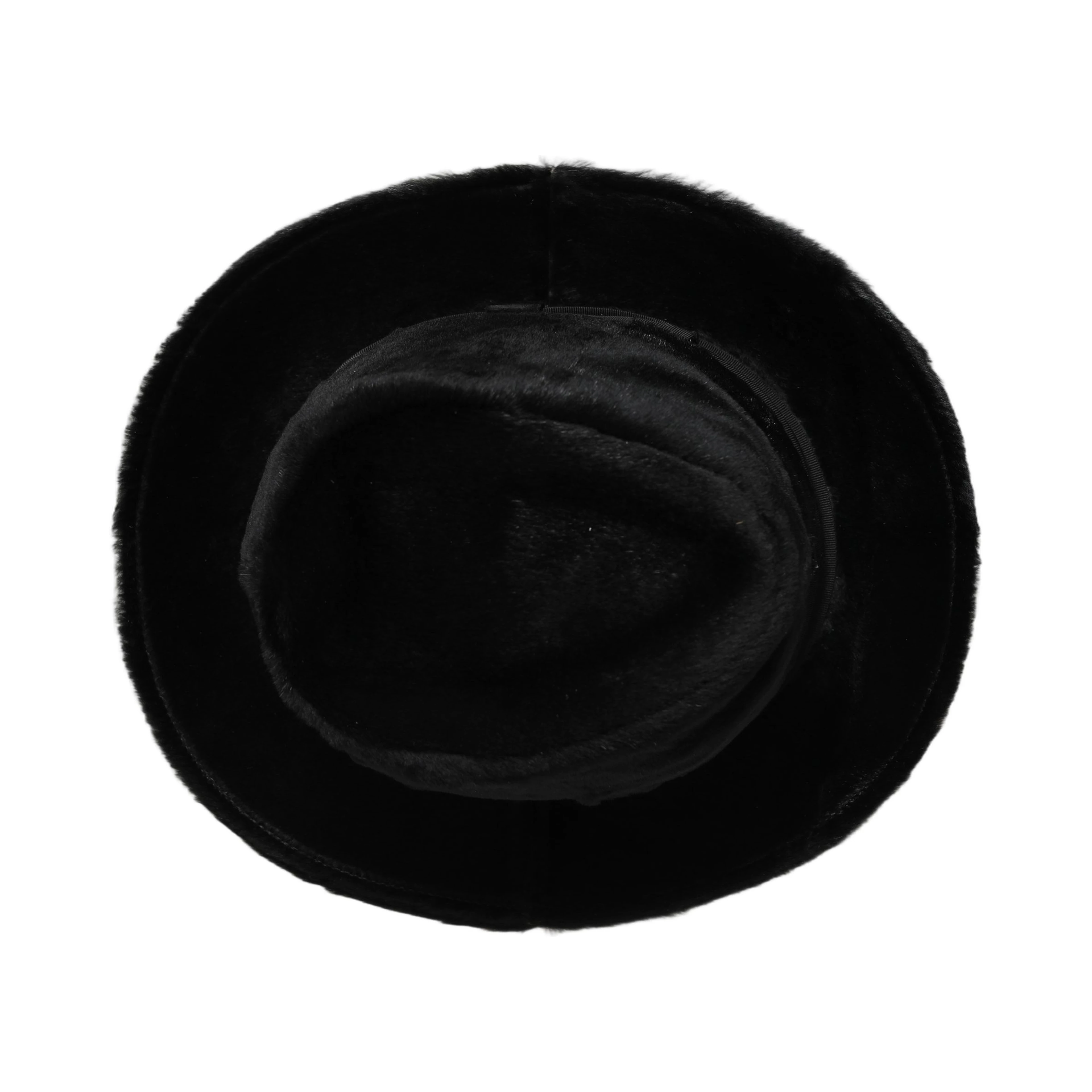Men Black Classic Wide Brim Fedora Capello Hat