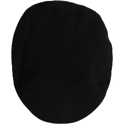 Men Black Wool Blend Flat Cloth Newsboy Cap Hat