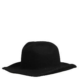 Men Black Classic Wide Brim Fedora Capello Hat