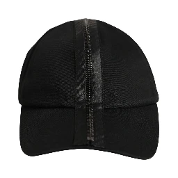 Men Black Cotton Baseball Cap 6 Panels Hat