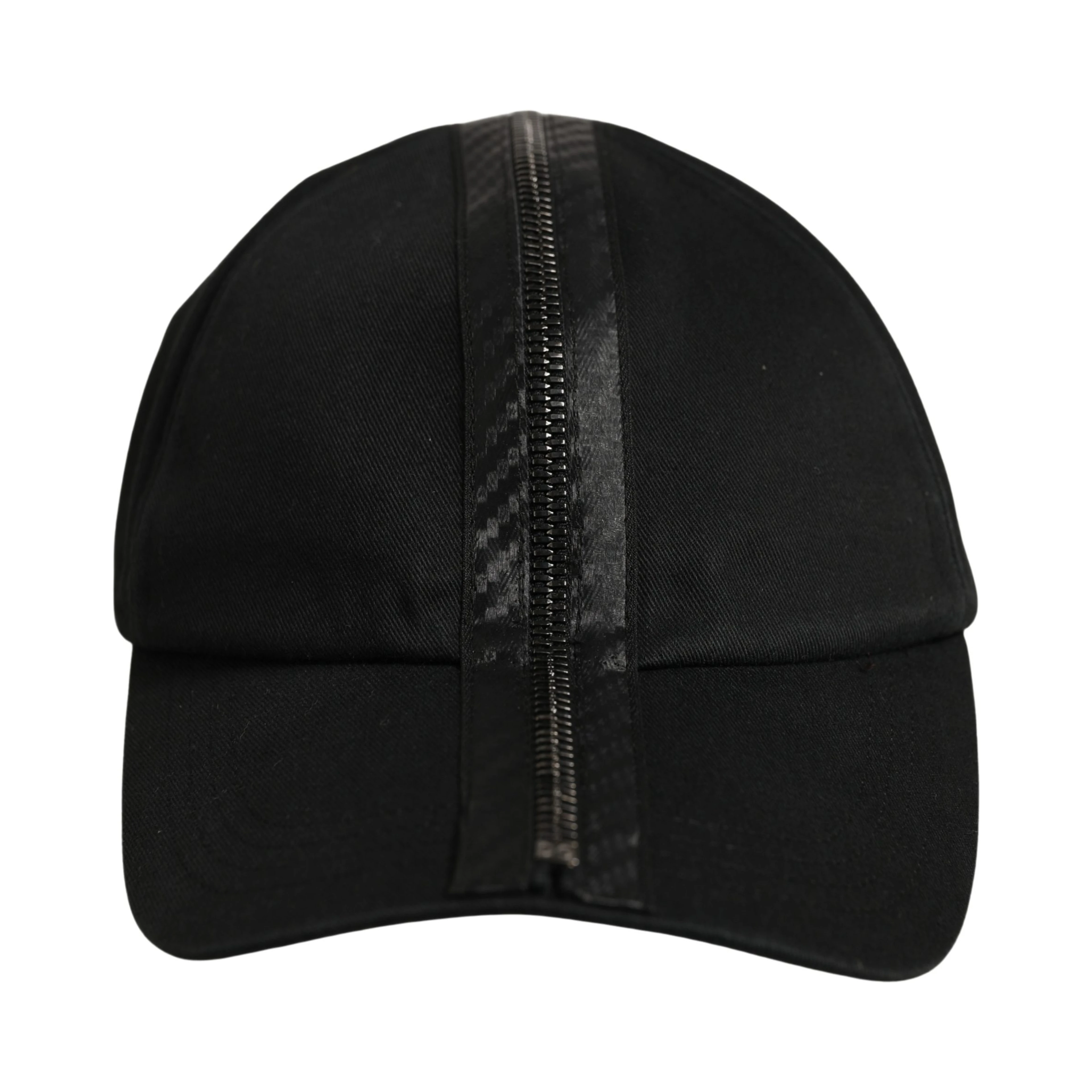 Men Black Cotton Baseball Cap 6 Panels Hat