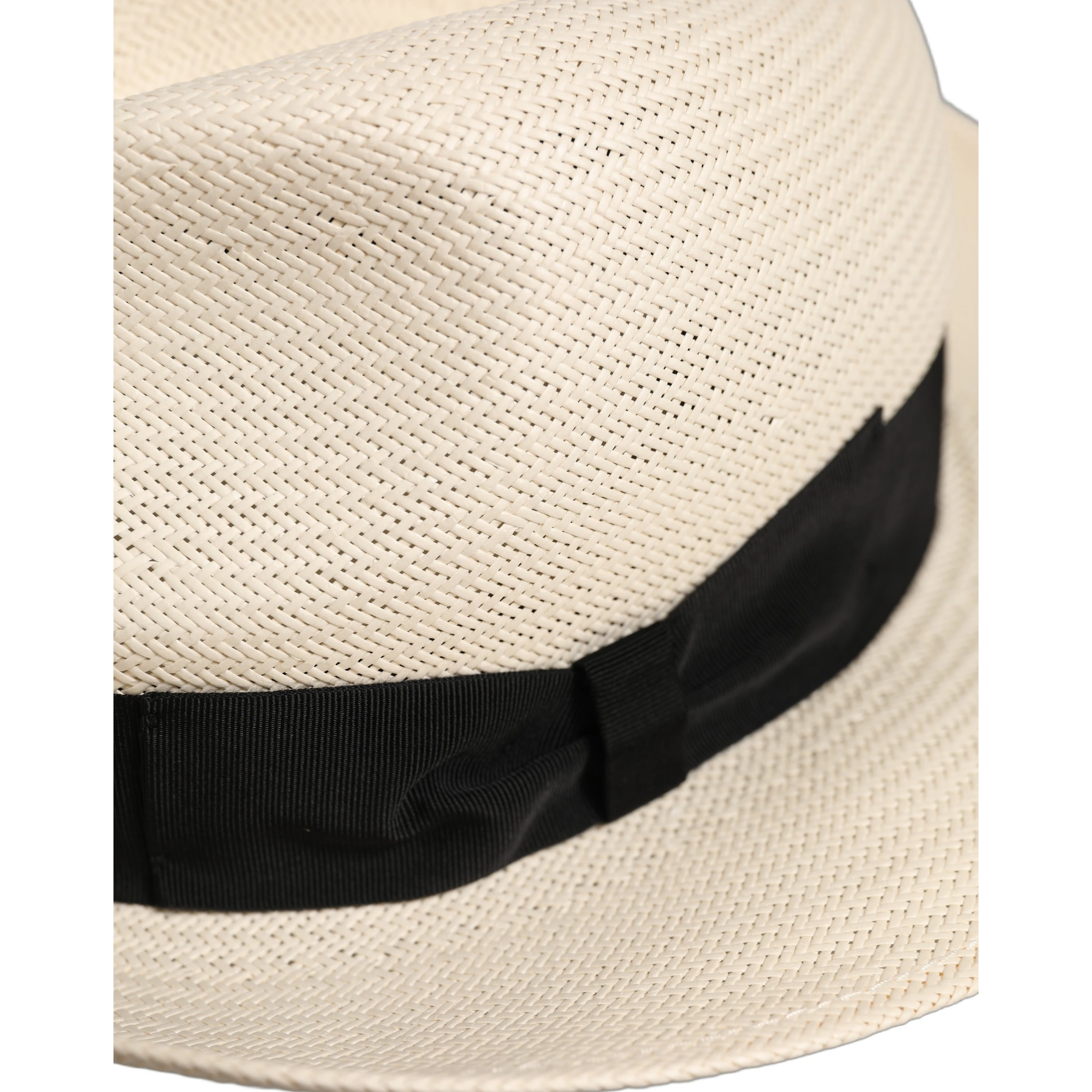 Men White Paper Straw Fedora Panama Capello Hat