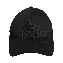 Men Black Cotton Baseball Cap 6 Panels Hat