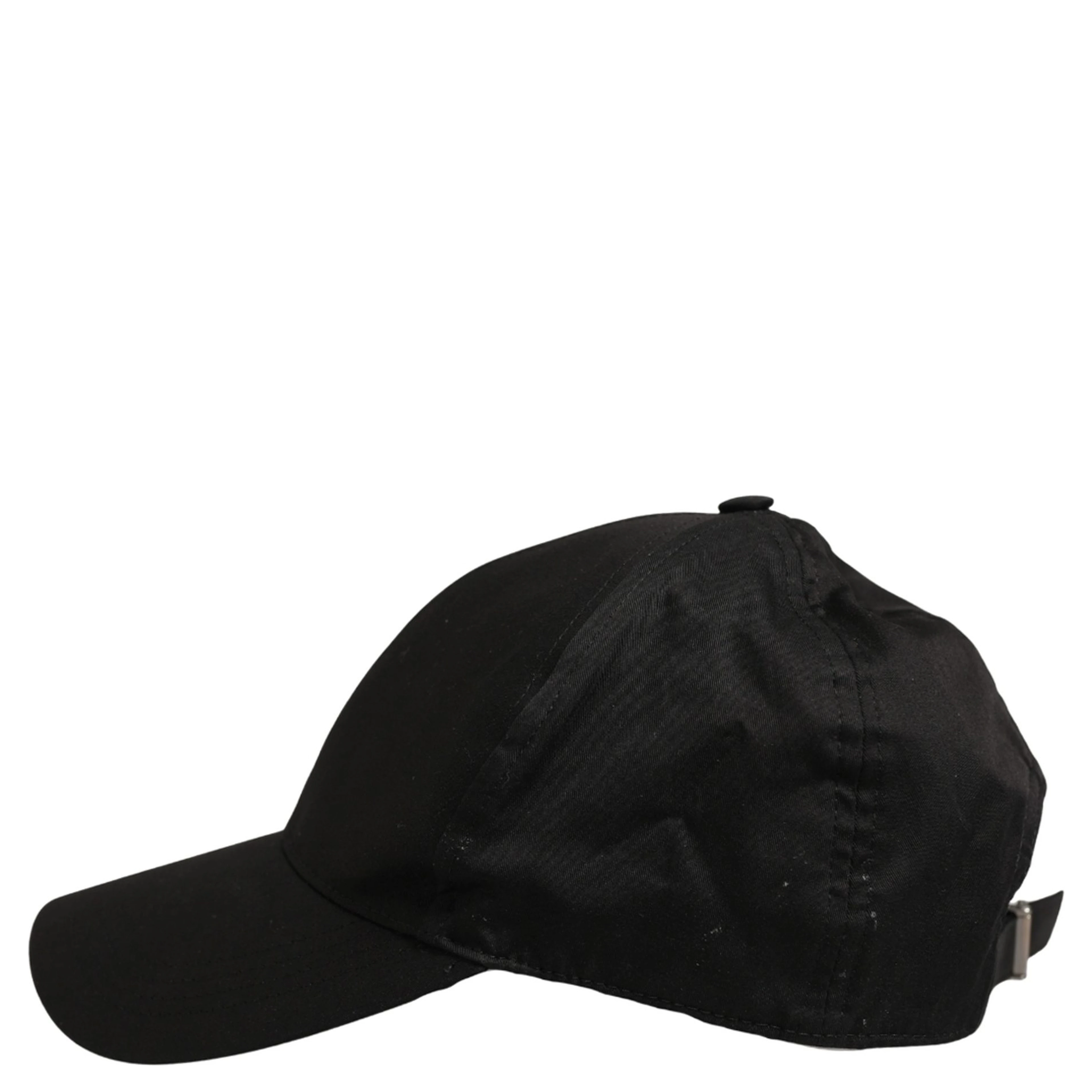 Men Black Cotton Baseball Cap 6 Panels Hat