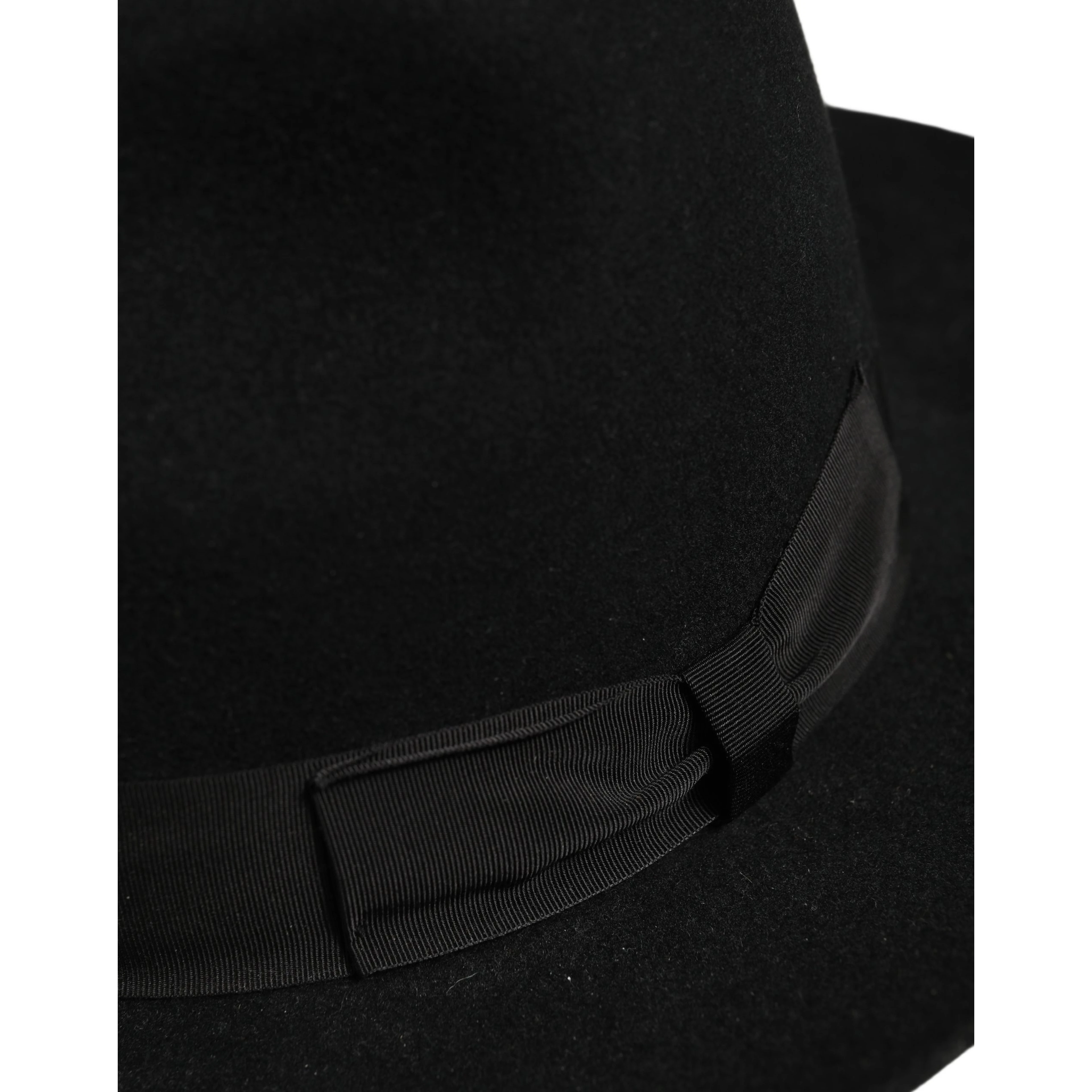 Men Black Classic Wide Brim Fedora Capello Hat