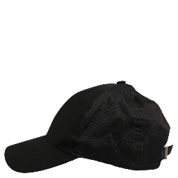 Men Black Cotton Baseball Cap 6 Panels Hat