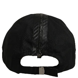 Men Black Cotton Baseball Cap 6 Panels Hat