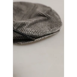 Men Grey Cotton Corduroy Cloth Newsboy Cap Hat