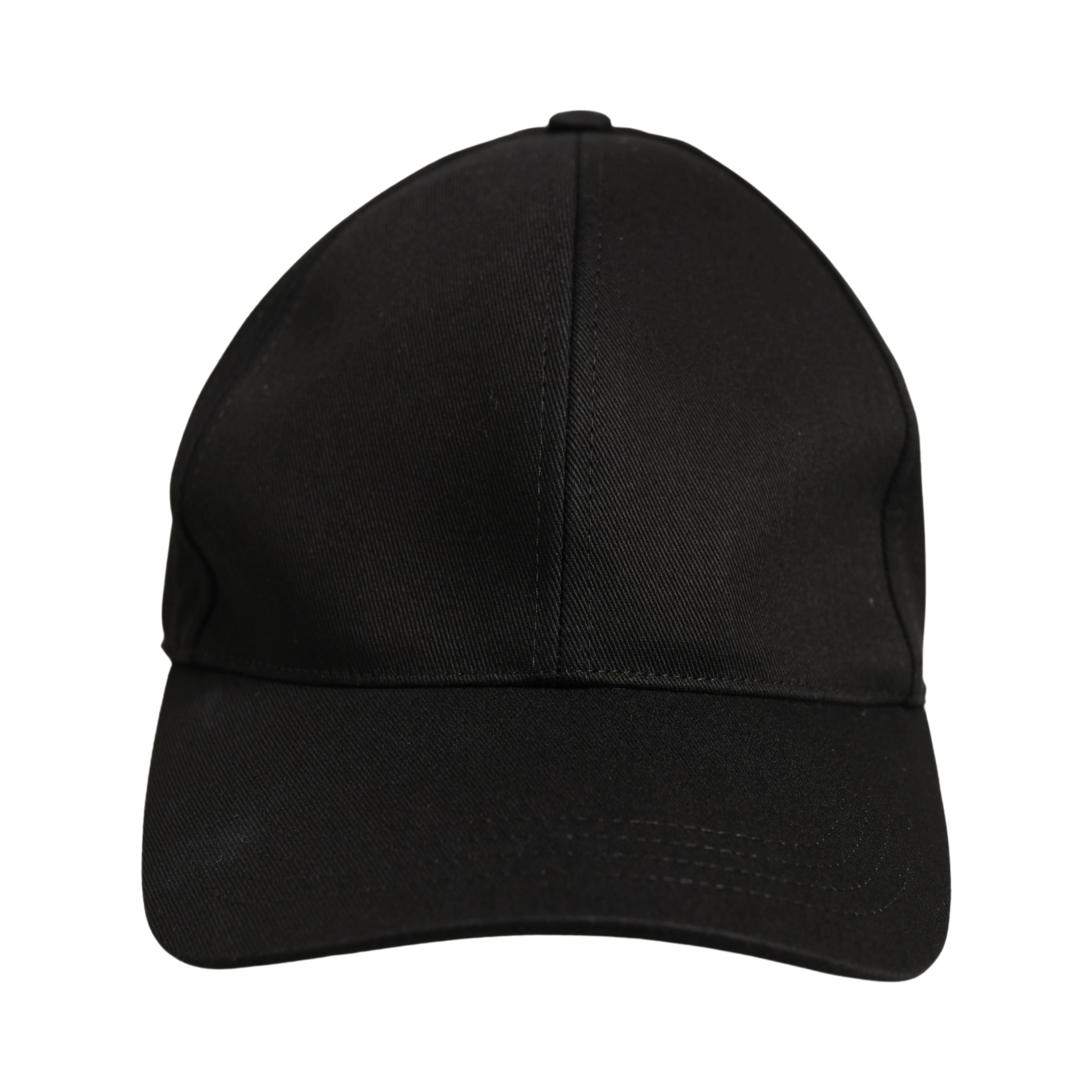 Men Black Cotton Baseball Capello 6 Panels Hat
