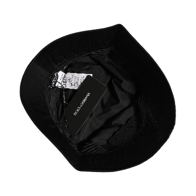Men Black Nylon Wide Brim Bucket Capello Hat