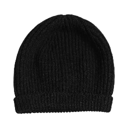 Men Black Wool Knitted Winter Beanie Capello One Hat