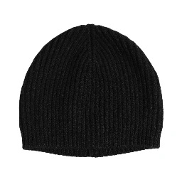 Men Black Wool Knitted Winter Beanie Capello One Size Hat