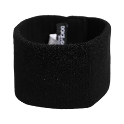 Men Black Cashmere Knitted Logo Head Band One Size