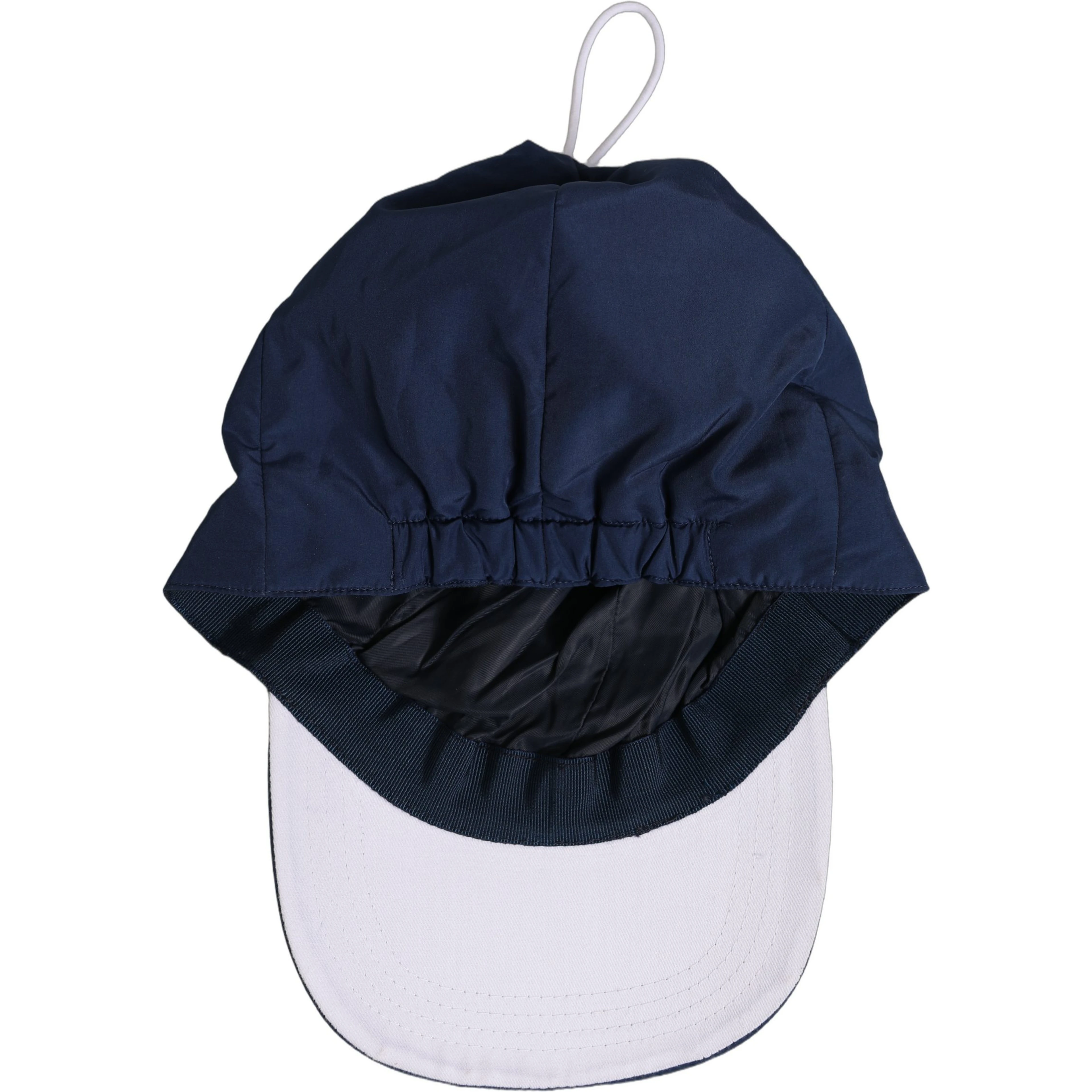 Men Navy Blue Polyester Baseball Capello Hat