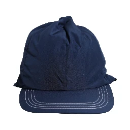 Men Navy Blue Polyester Baseball Capello Hat