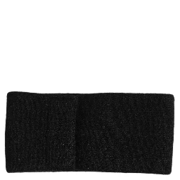 Men Black Cashmere Knitted Logo Head Band One Size