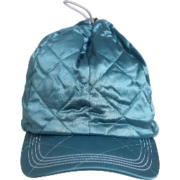 Men Teal Polyester Quilted Baseball Cap Hat