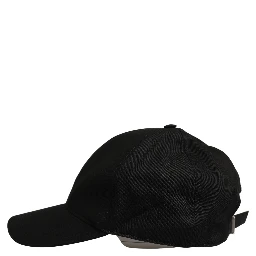 Men Black Cotton Baseball Capello 6 Panels Hat