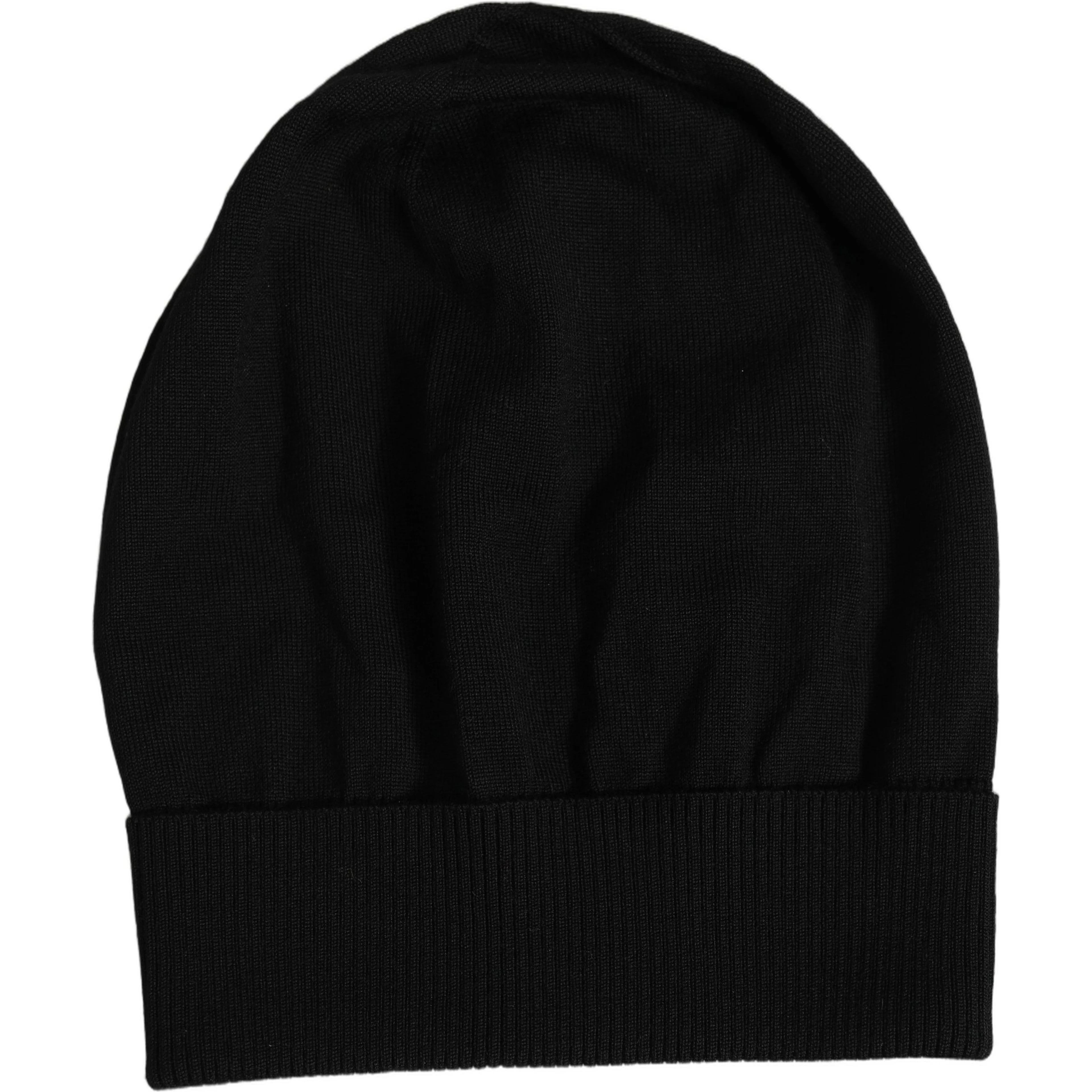 Men Black Wool Knitted Winter Beanie Capello One Hat