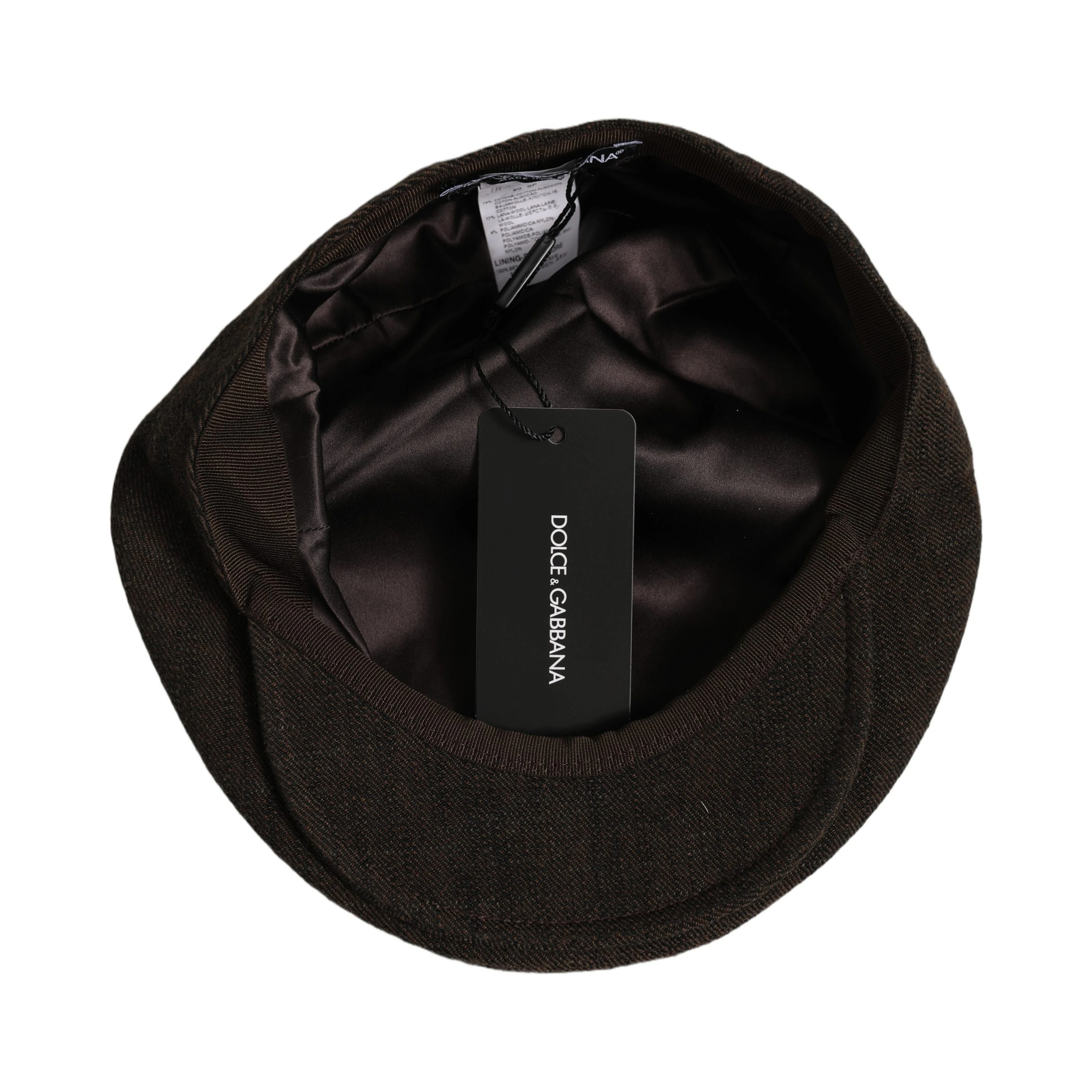 Men Brown Cotton Flat Cloth Newsboy Cap Hat