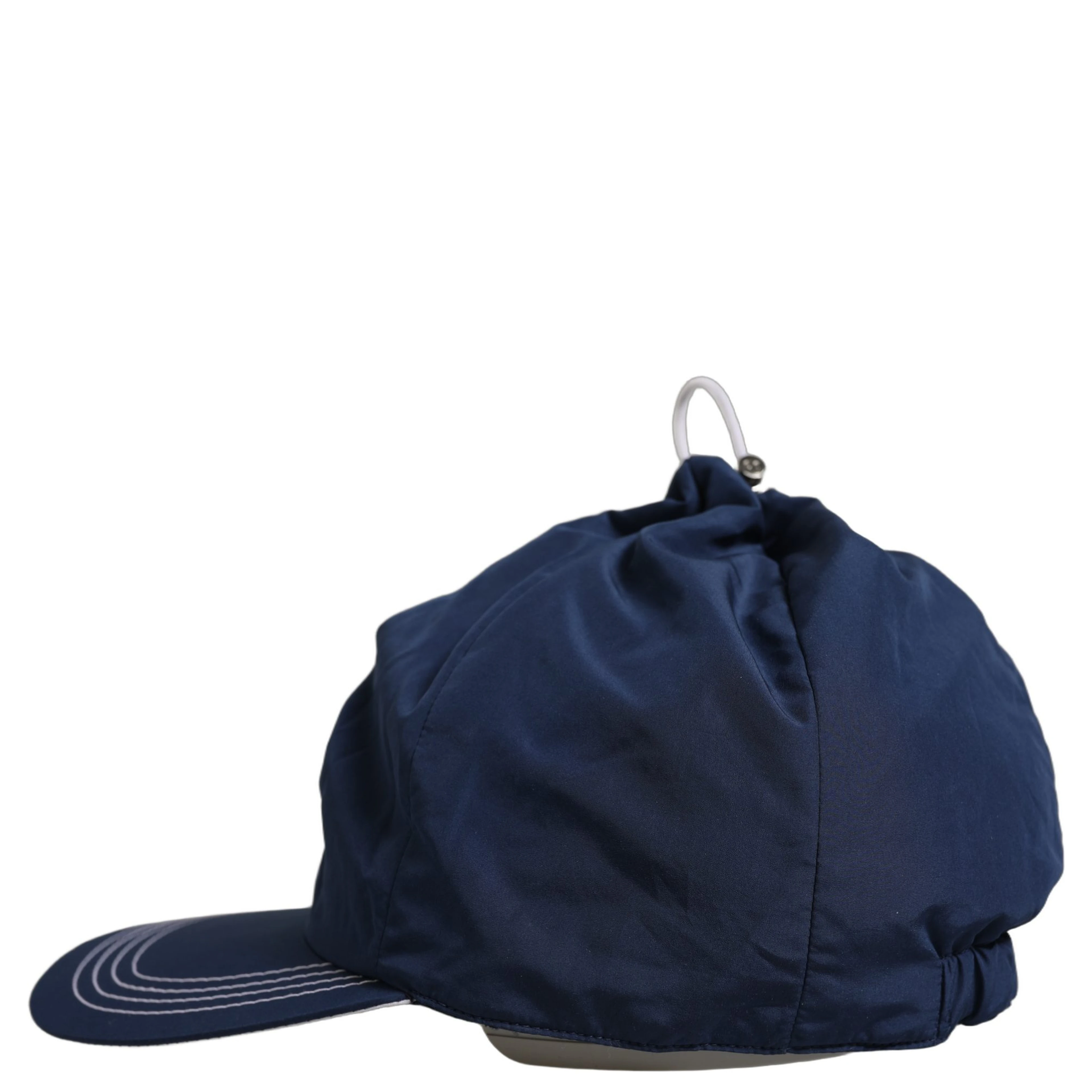 Men Navy Blue Polyester Baseball Capello Hat