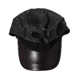Men Dark Gray Herringbone Baseball Cap Hat