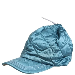 Men Teal Polyester Quilted Baseball Cap Hat