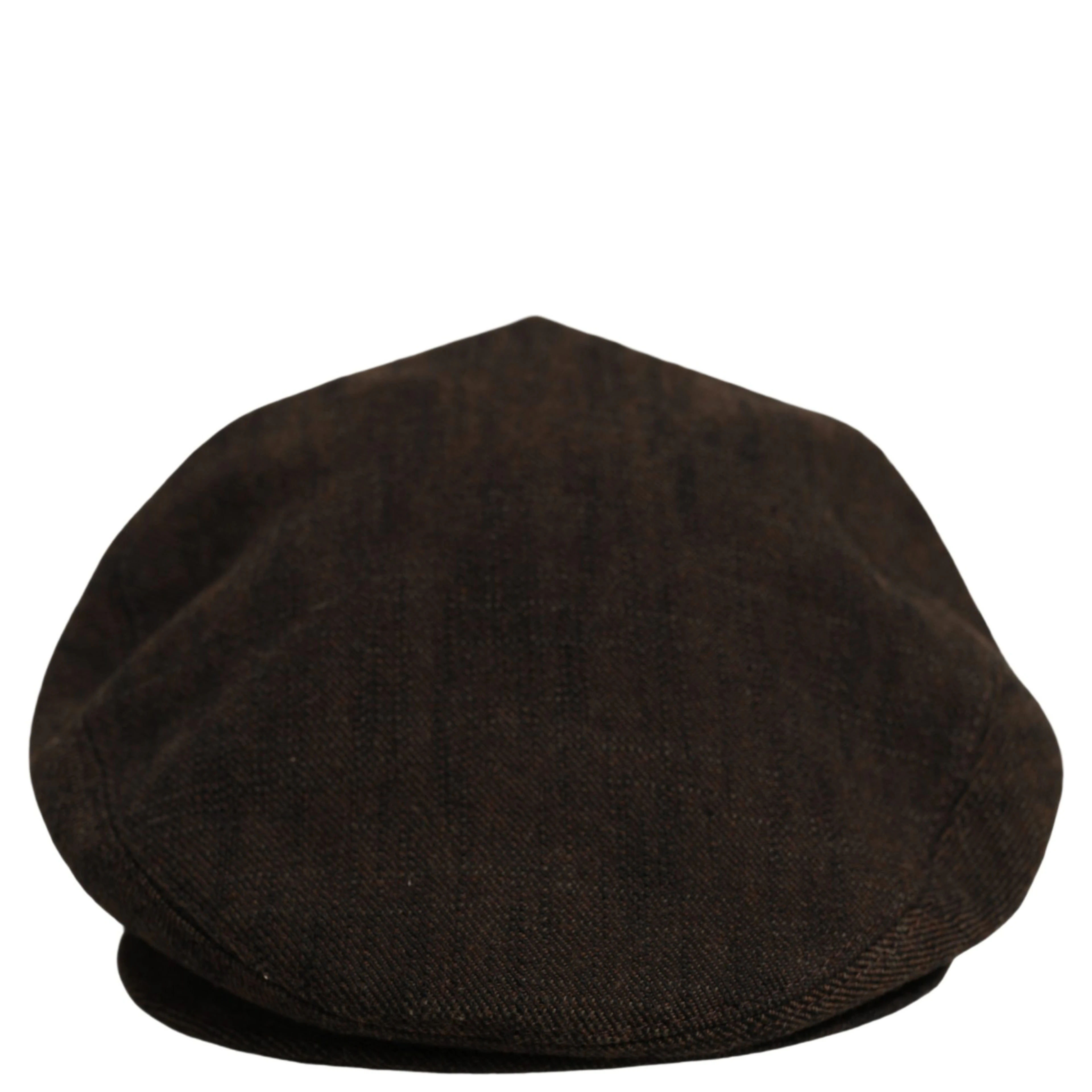 Men Brown Cotton Flat Cloth Newsboy Cap Hat