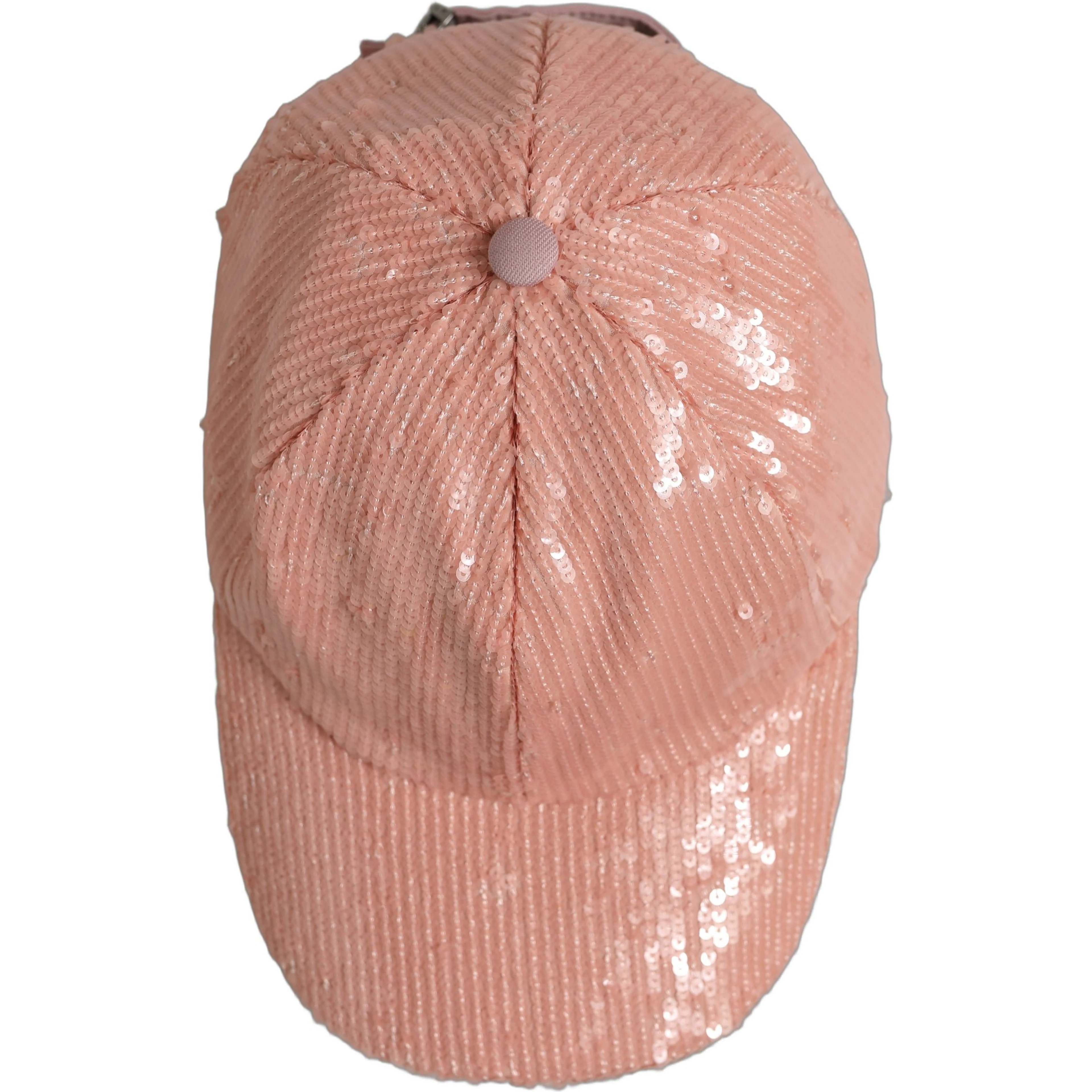 Men Pink Cotton Sequin Baseball Cap 6 Panels Hat