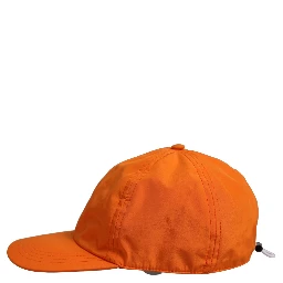 Men Orange Polyester Baseball Cap 6 Panels Hat