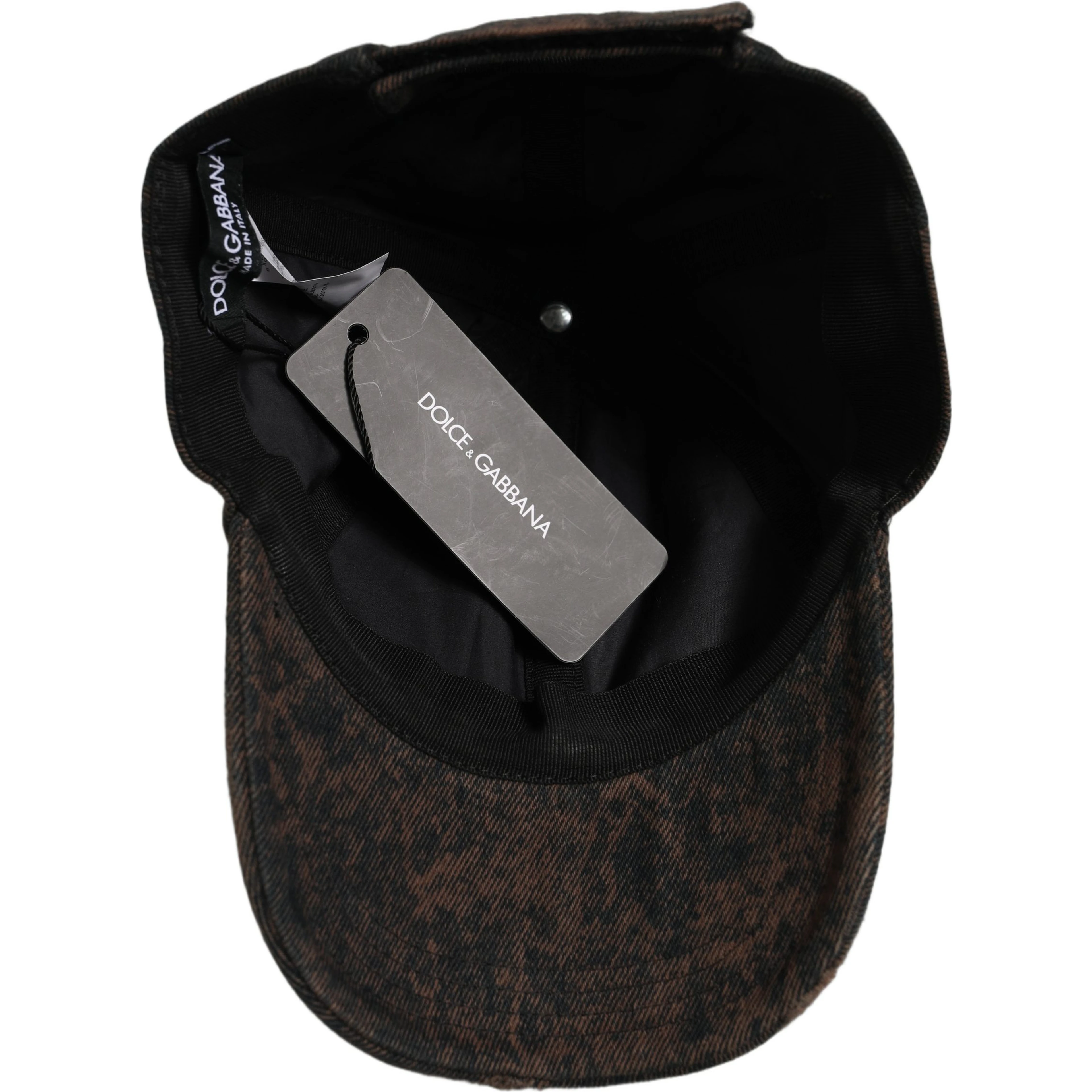Men Brown Cotton Distressed Baseball Cap Hat